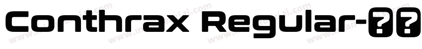 Conthrax Regular字体转换